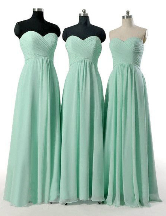 mint green bridesmaid gown