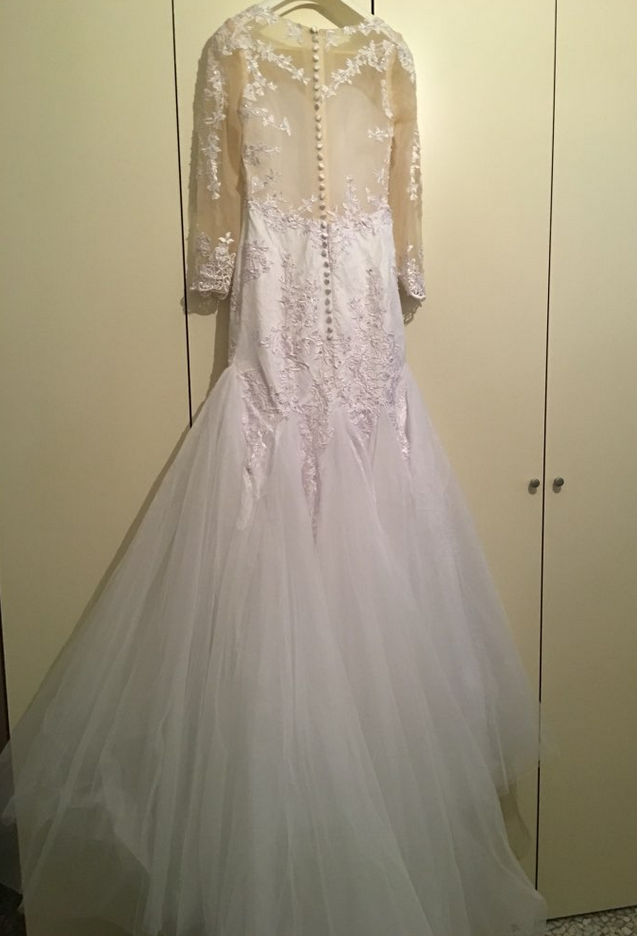 Vintage Long Sleeve Wedding Dress,see Through Wedding Dress,sexy Mermaid Wedding Dress,lace Wedding Dress,high Quality Wedding Dress, Style