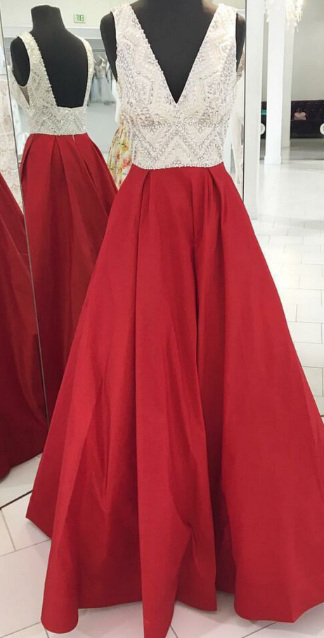 Red Sweetheart Sheath Slit Prom Dress,sheer Evening Gown With Prom Dresses