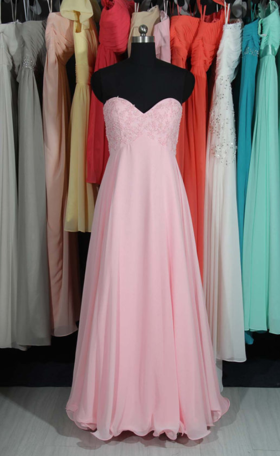 Sweetheart Neck Evening Dress,sexy Evening Dresses,chiffon Prom Dress,long Prom Dress,formal Dress