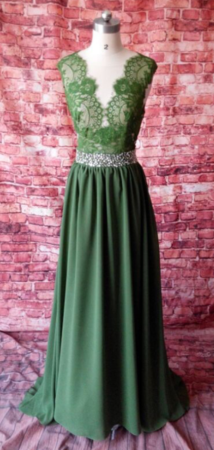 Long Evening Dress,formal Evening Gown,a Line Backless Chiffon Prom Dress,prom Dresses