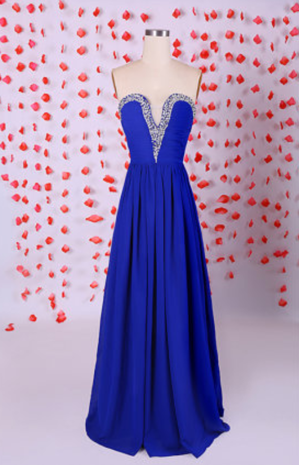 Chiffon Prom Dress,long Evening Dress,custom Made Evening Gown,sexy Prom Dresses