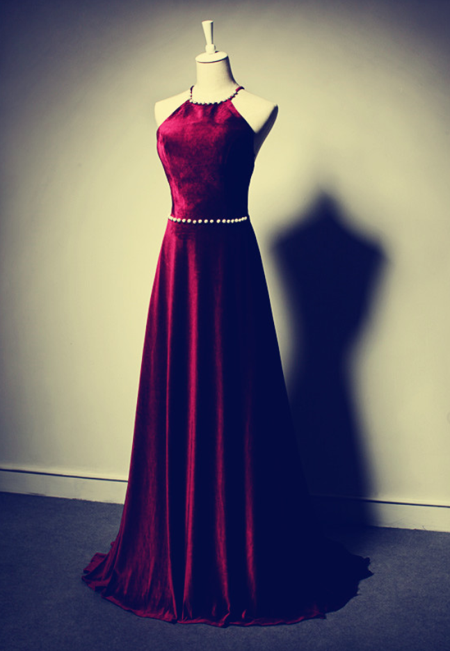 navy blue dress for baby girl Backless Spaghetti Straps Long Prom Dress With Slit main image 0