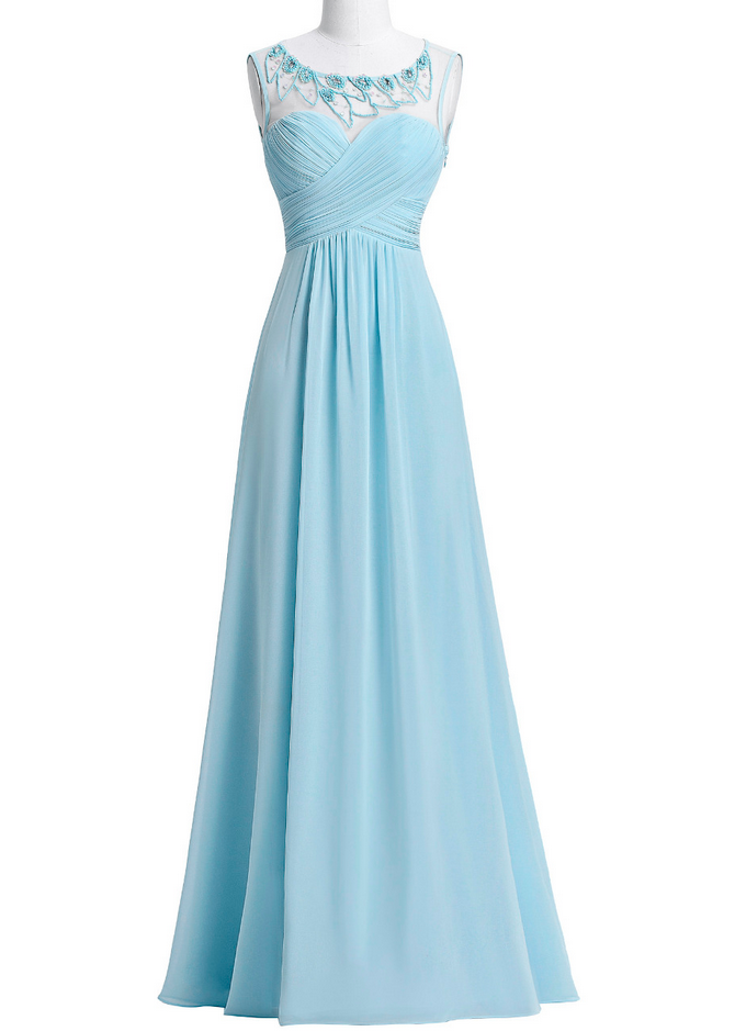 sachin and babi light blue dress Blue High Low Bridesmaid Dresses main image 0