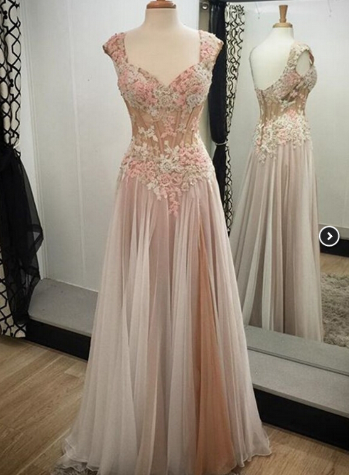 Charming Prom Dress,long Prom Dresses,tulle Evening Dress,evening Gown
