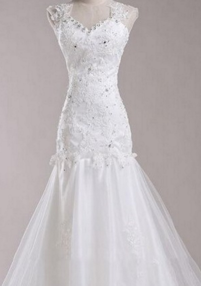 Wedding Dresses, Floor-length Wedding Dresses, Sleeveless Wedding Dresses, White Wedding Dresses, Sexy Wedding Dresses, Custom Wedding Dresses