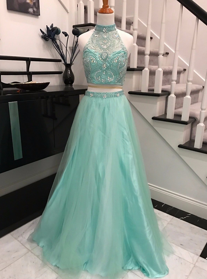 Two Pieces Charming Prom Dress,long Prom Dresses,charming Prom Dresses,evening Dress Prom Gowns, Formal Women Dress,prom Dress