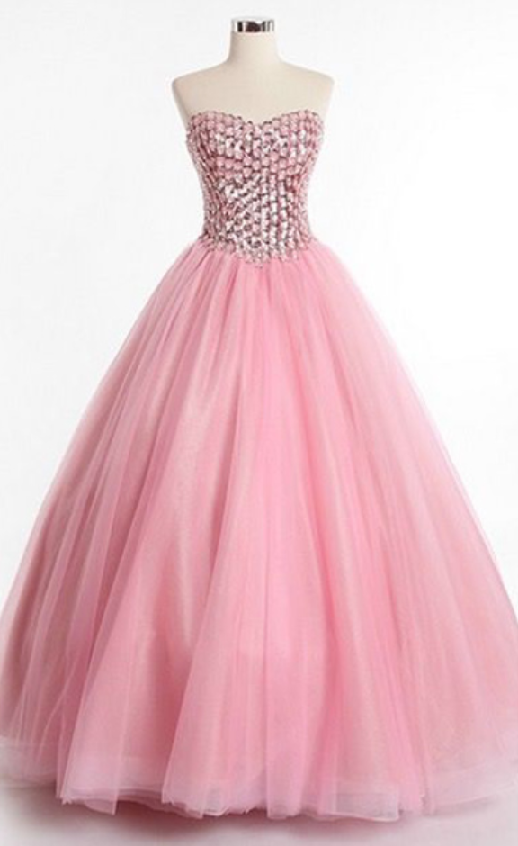 Formal Sweet 16 Dress,Sweet 15 Dresses, Puffy Tulle Prom Dress Beaded,Pageant Dress,Sweetheart,Prom Dresses
