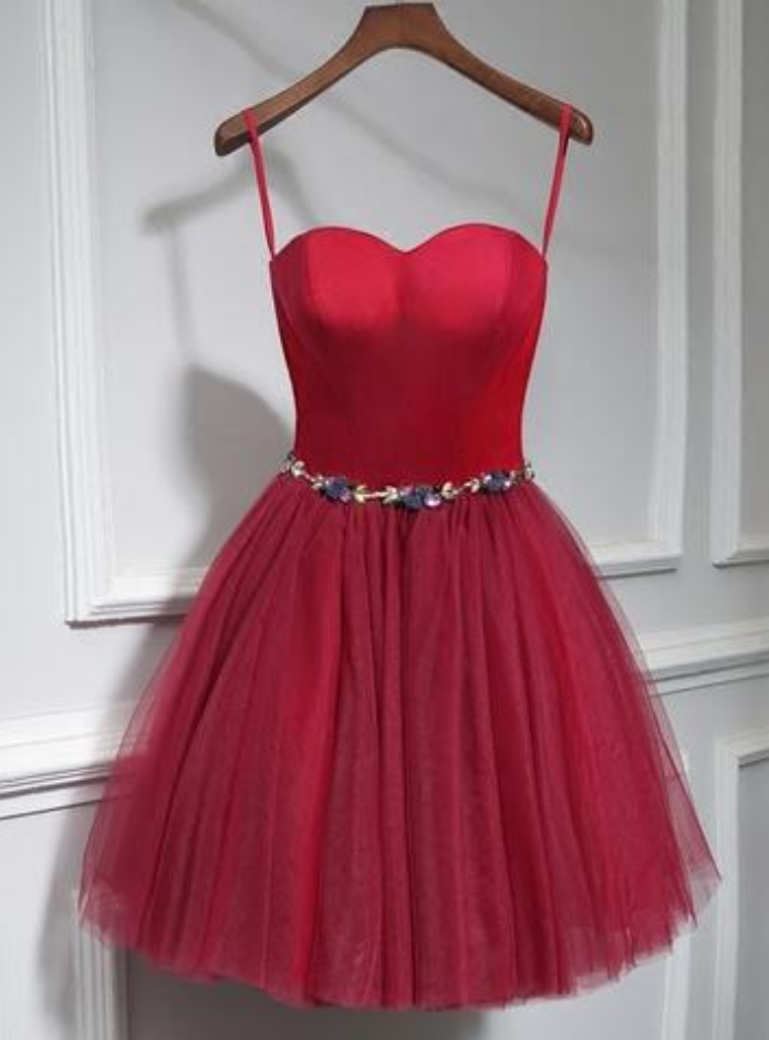 Red Short Prom Dress, Homecoming Dress, Short Party Dresses, Pretty Sweet 15 Dresses, Graduation Dresses