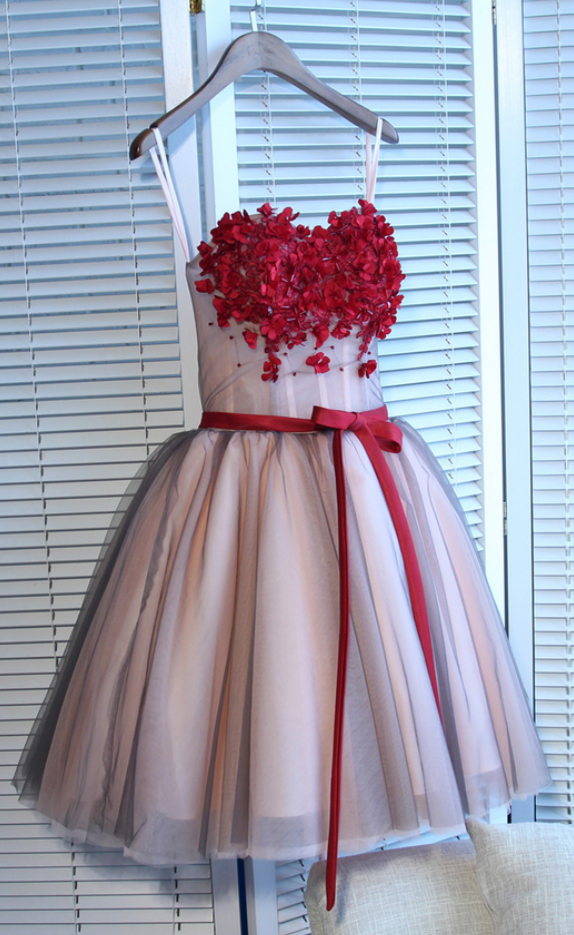 Short Homecoming Dresses,a-line Sweetheart Short Mini Tulle Short Prom Dress