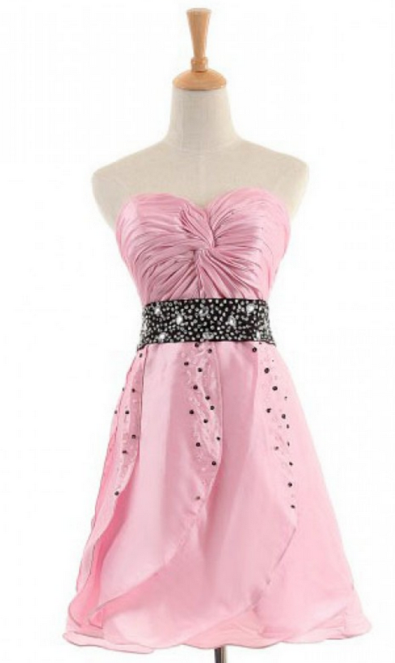 Pink Homecoming Dresses Sleeveless Aline Sweetheart Neckline Zippers Above Knee