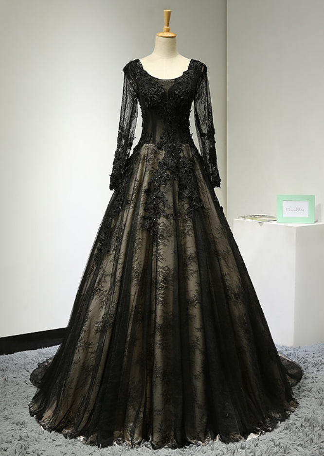 Black Dress With Sleeves For Wedding ...