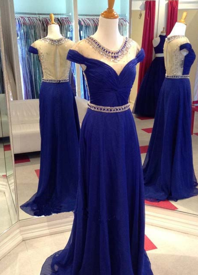  Prom Dress, Two Piece Prom Dress, Lace Top Prom Dress, Floor-length Prom Dress