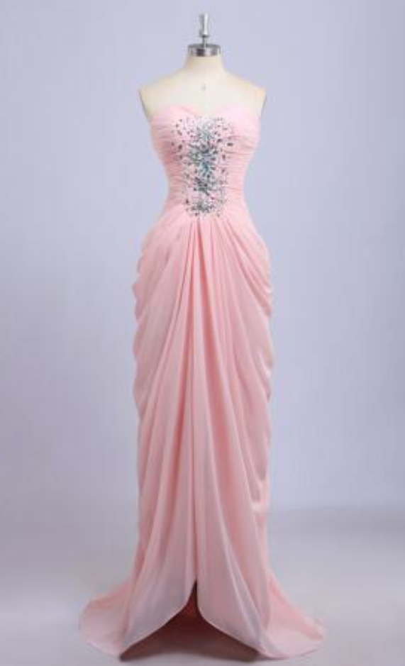 Dresses Pink Mermaid Prom Dresses Elegant Sticky Crystal Sweetheart Long Dresses Bra Sexy Fashion Women Sleeveless Dress