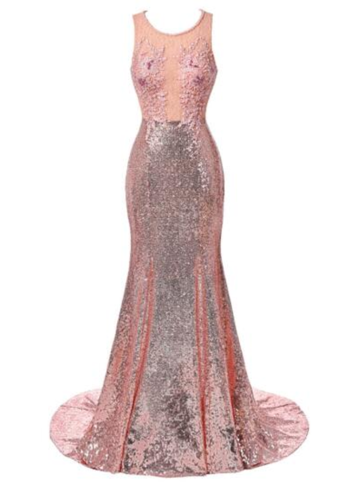Mermaid Evening Dress Robe Long Beaded Sequin Dinner Party Dress Grace Karin Elegant Lace Evening Gowns