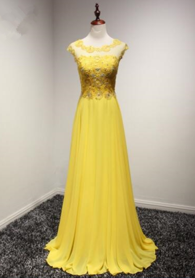 yellow gown for women