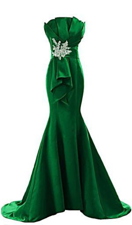 Sunvary Fancy Sheath Mermaid Satin Evening Prom Gowns For Bridesmaid