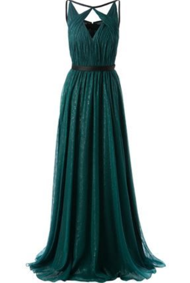 Long Chiffon Prom Dress,dark Green Prom Dress,evening Dress