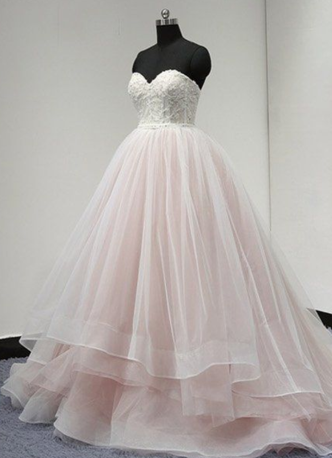 Sweetheart Lace Up Back Charming Affordable Long Prom Dresses Ball Gown