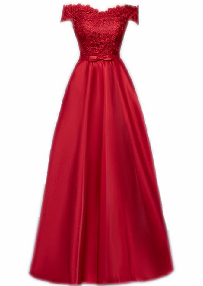 Elegant Boat Neck A-line Floor-length Lace Evening Dress Custom Made Prom Dresses Robe De Soiree Party Dress