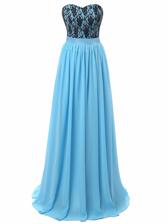 Evening Dresses Robe De Soiree A-line Lace Custom Made Chiffon Real ...