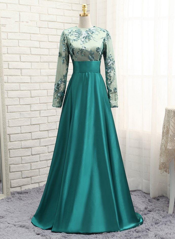 Luxury Blue Muslim Evening Dress with Overskirt Long Sleeve Burgundy E –  AiSO BRiDAL