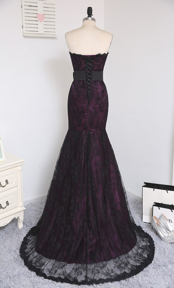 Purple And Black Gown Black And Purple Gothic Prom Dress Ball Gown Black  And Purple