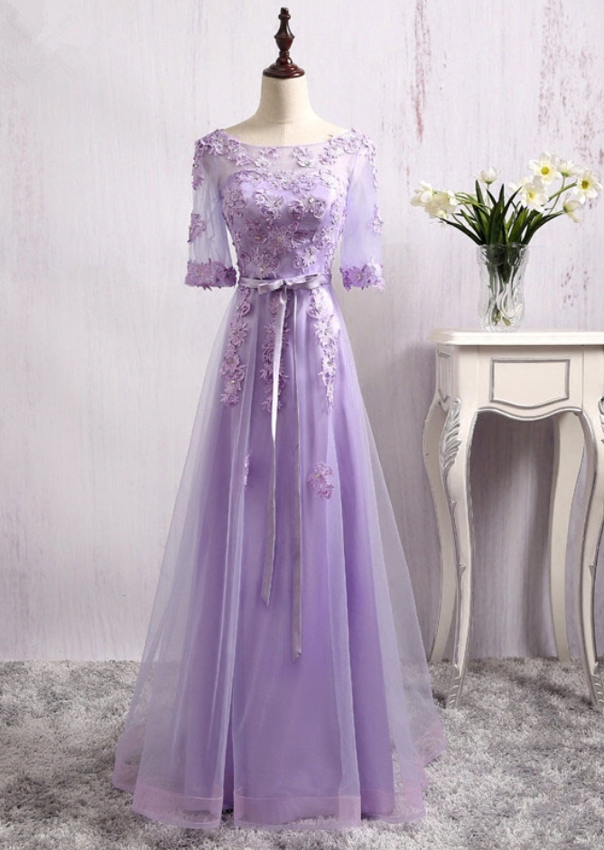 light purple evening gown