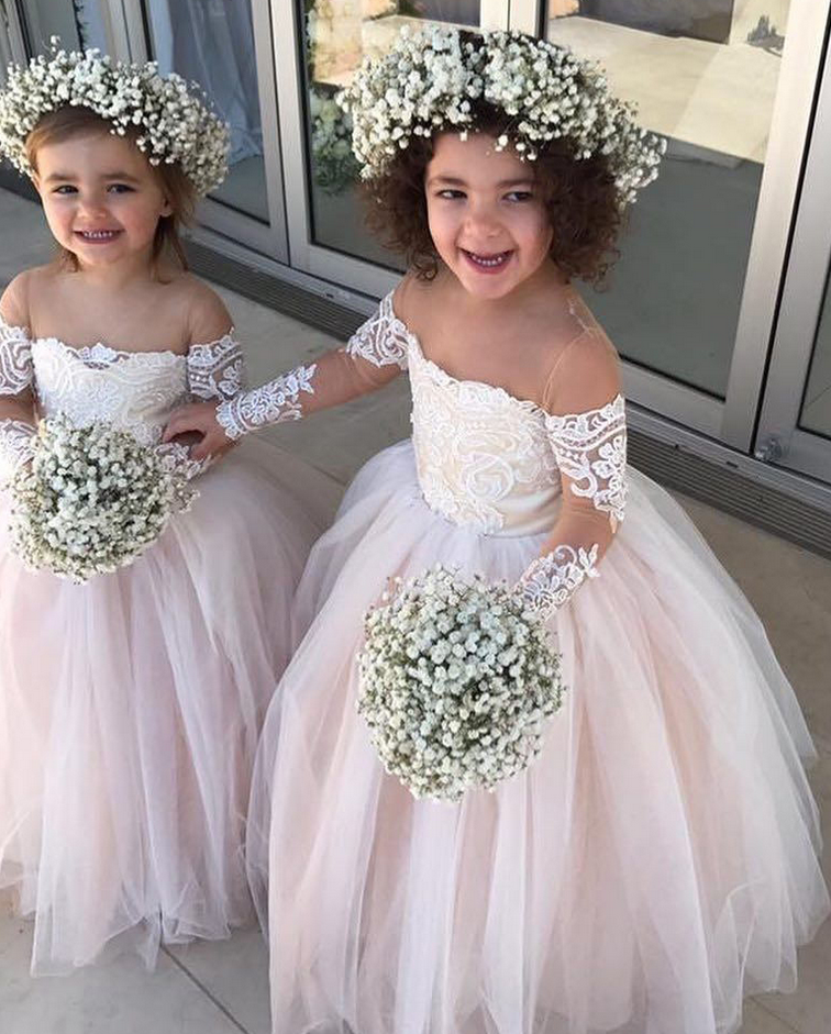 pastel flower girl dresses
