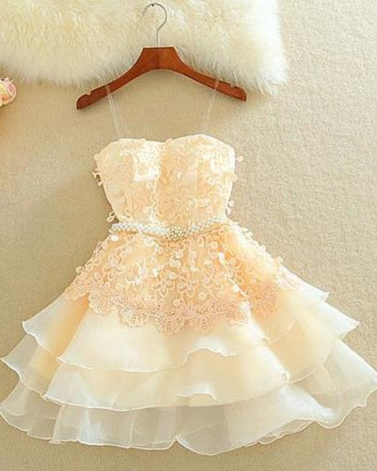 Cute Sweetheart Short Lace Party Dress, Homecoming Dress