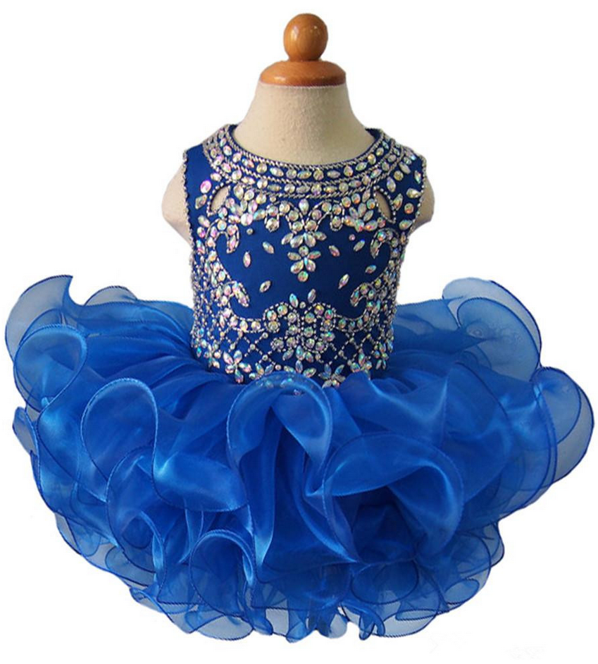 Flower Girl Dresses Ruffled Pageant Cupcake Dress With Crystals Flower Girl  Dresses For Weddings Gir on Luulla