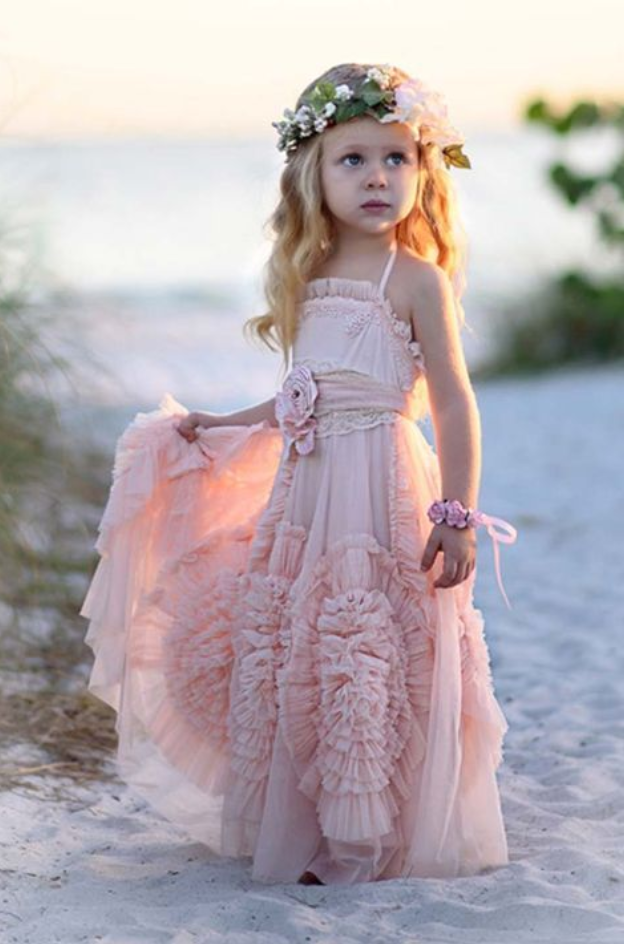Flower Dresses Blush Modern Dress Flower Dresses Blush Modern Dress For Weddings S Formal Party