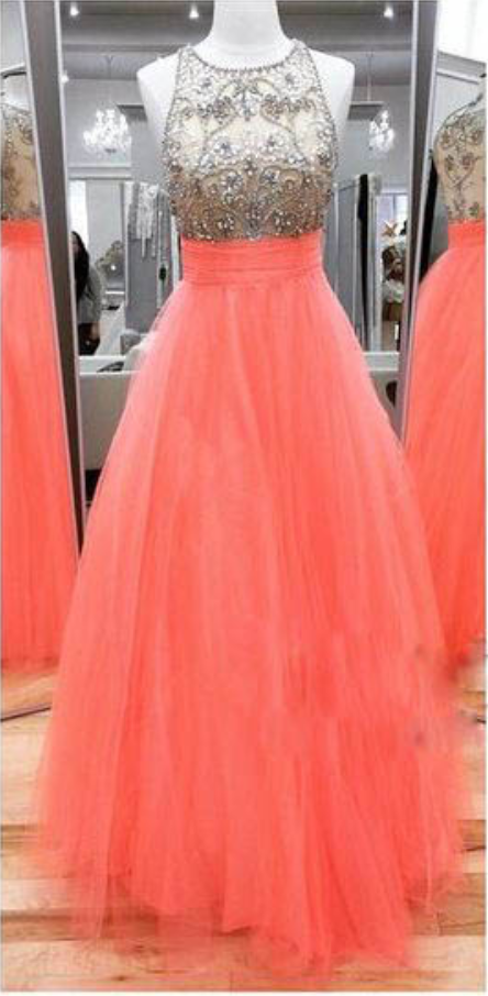 A-line Prom Dresses,tulle Prom Dresses, Prom Dresses,long Beaded Prom Dresses,beaded Party Dresses,prom Dresses Long,sexy Prom Dresses,prom