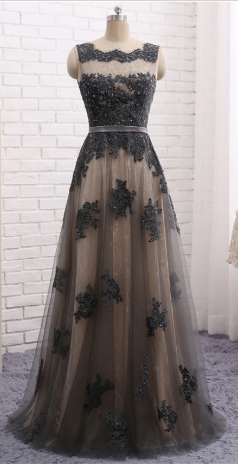 Skirt Grey Lace Prom Dress, Dress Skirt, Dress Skirt, Elegant Formal Dresses,evening Dress, Evening Dress,evening Dress