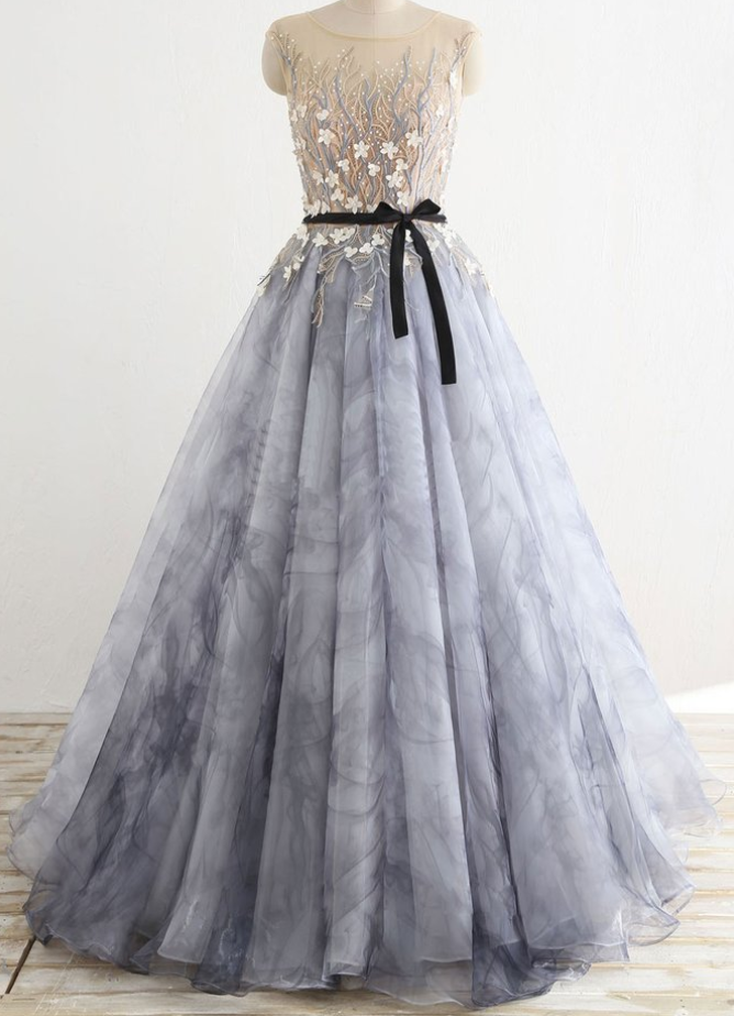2018 A-line Lace Long Prom Dress, Pd33367