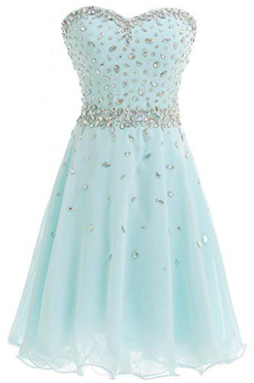 Sweetheart Jewel Embellished Short Homecoming, Party Dress, Prom Dress