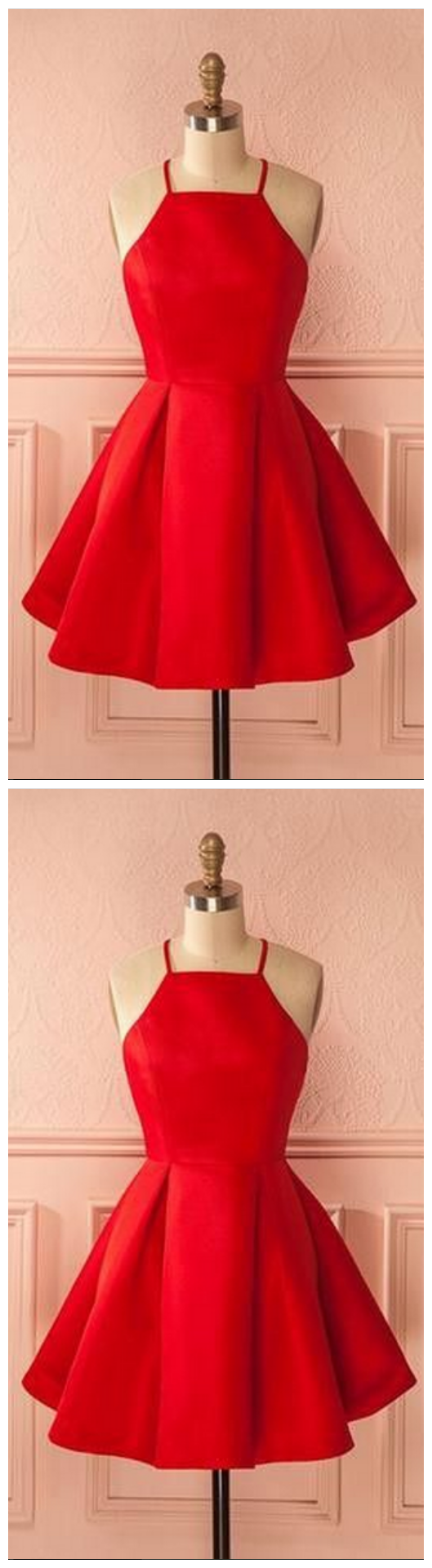 Short Red Homecoming Dress Party Dress, Short Red Dancing Dress Party Dress,backless Cocktail Dress