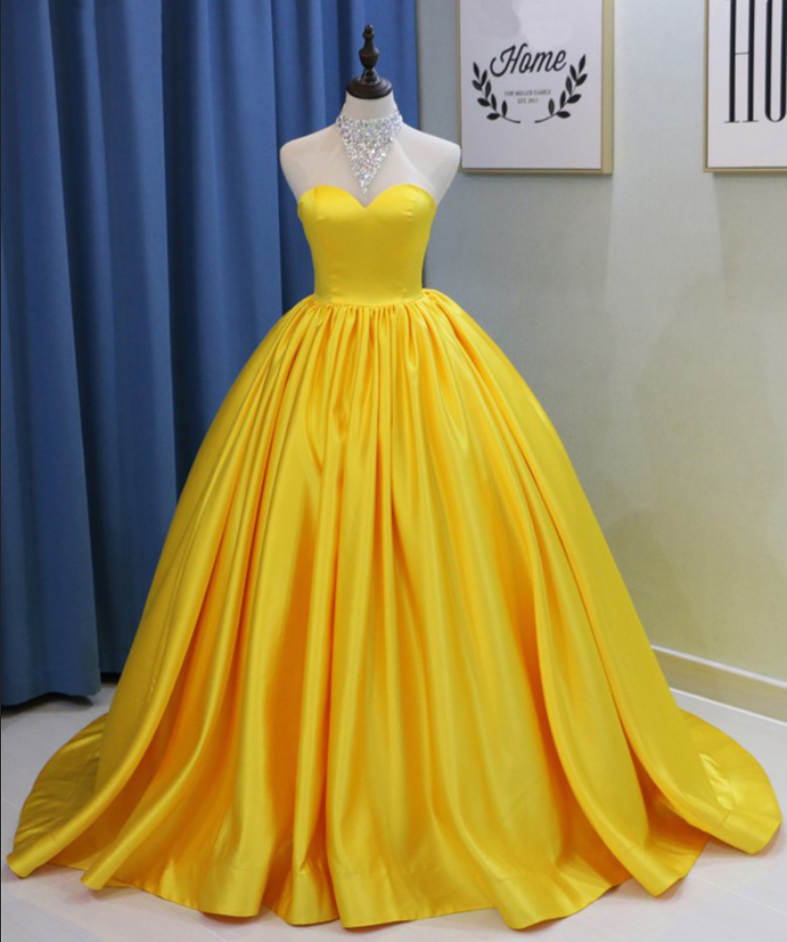 Yellow Sweet 16 Dresses