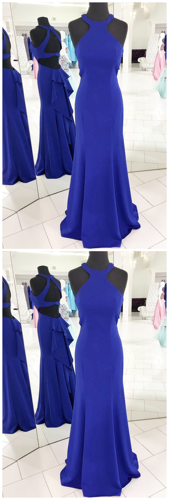 Royal Blue Prom Dress 2019, Birthday Party Gown, Homecoming Dress Long, Back To Schoold Party Gown