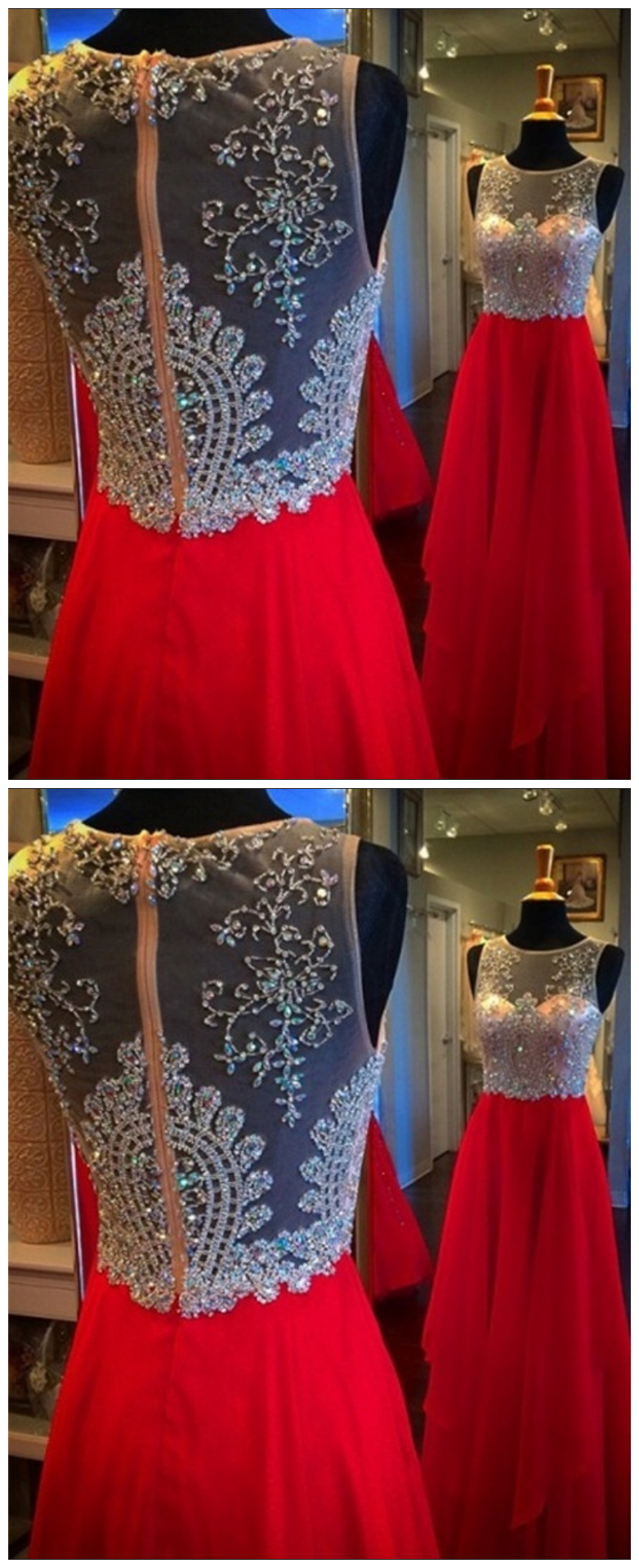 Red Prom Dress,homecoming Dress Long, Back To School Party Gown