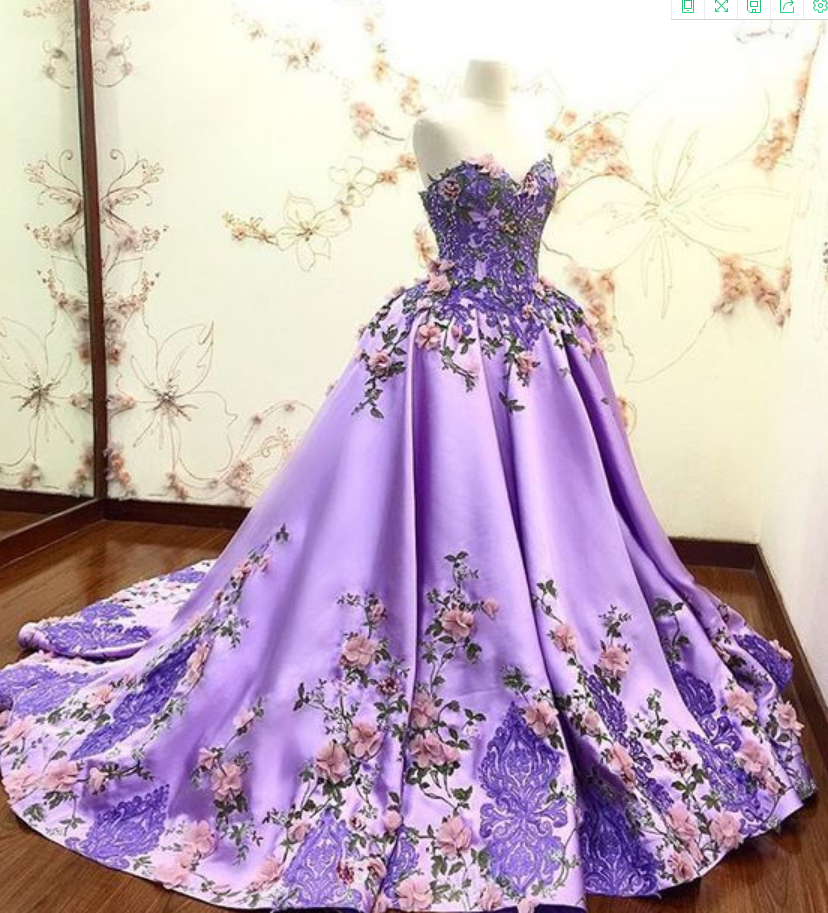 Prom Dress With Lace Appliques Long Quinceanera Dresses Ball Gowns Graduation Dress Princesses on Luulla