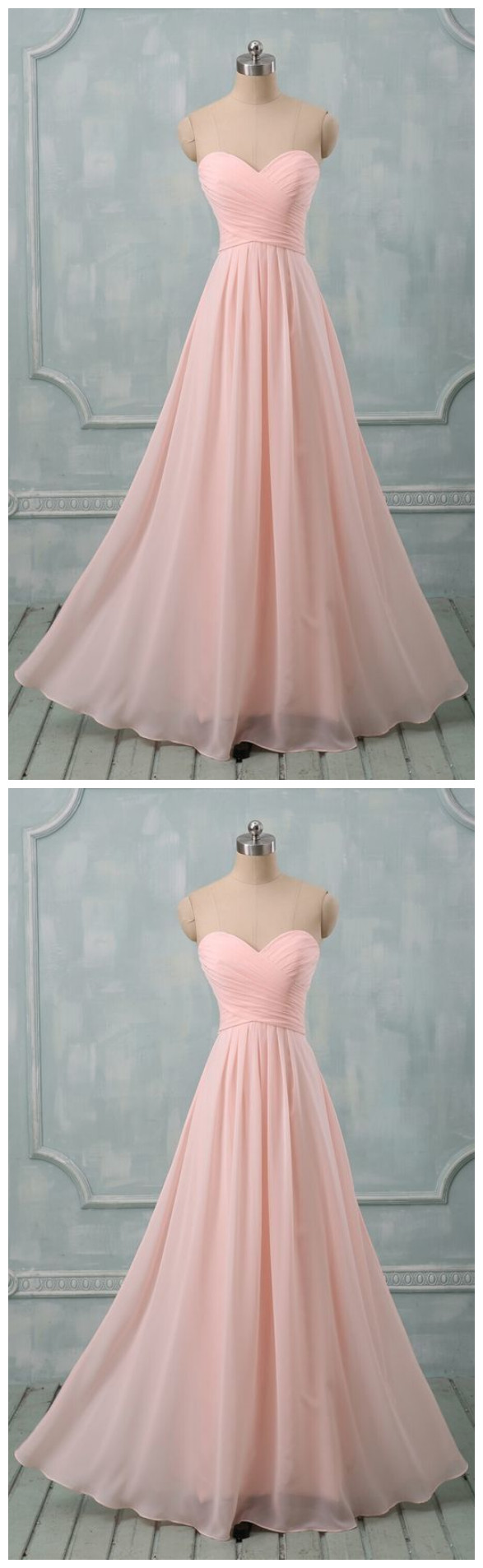Prom Dresses>simple Pink Chiffon Party Dresses