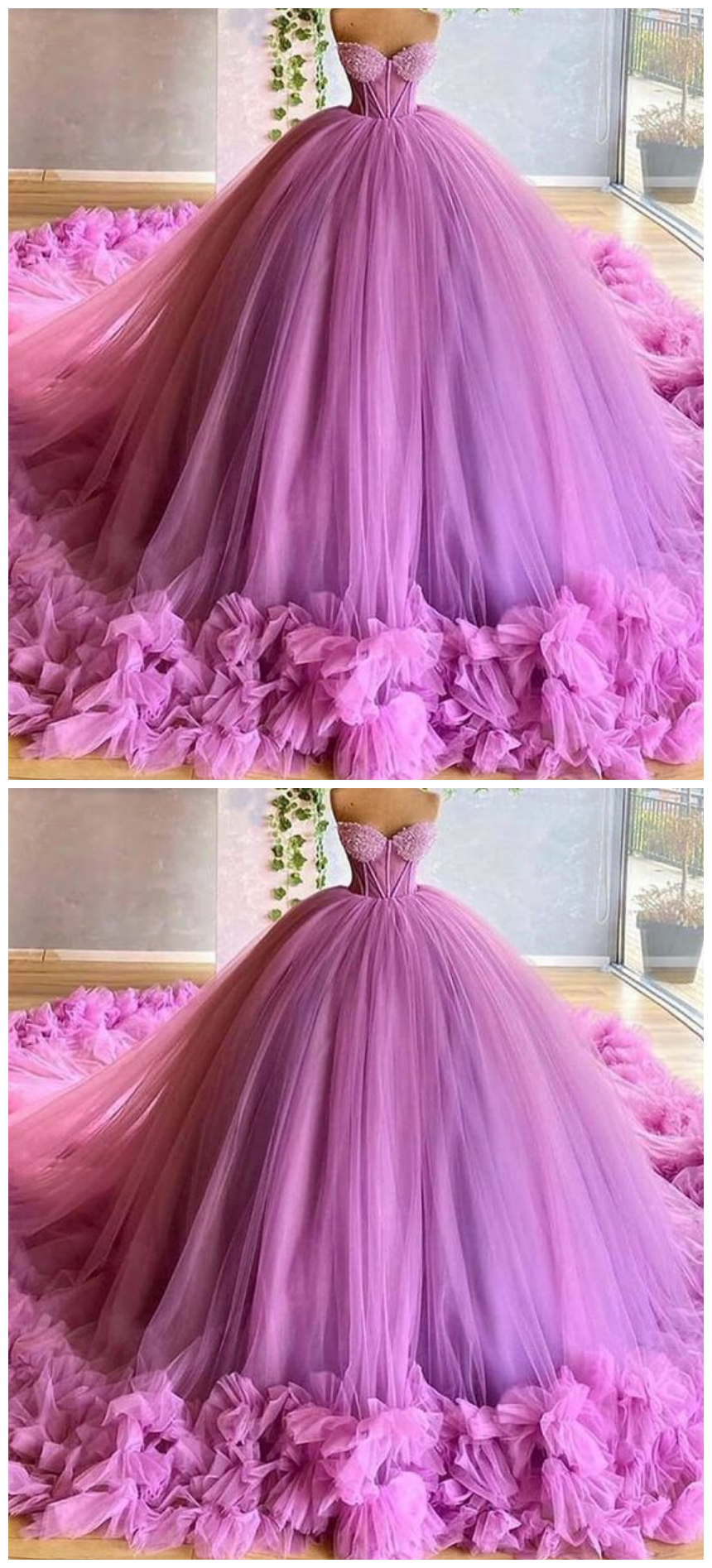 Gorgeous Sweetheart Beading Bodice Tulle Ball Gown