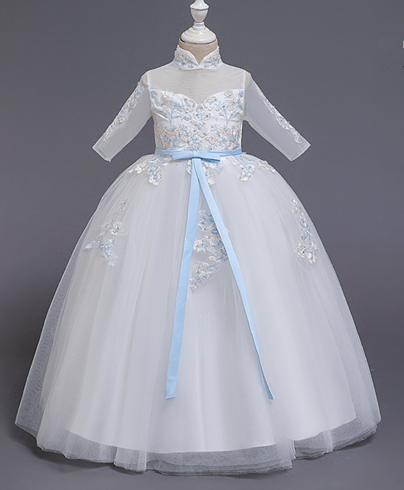 Flower Girl Dresses Summer European And American Bouffant Princess Dress Middle School Children's Dress