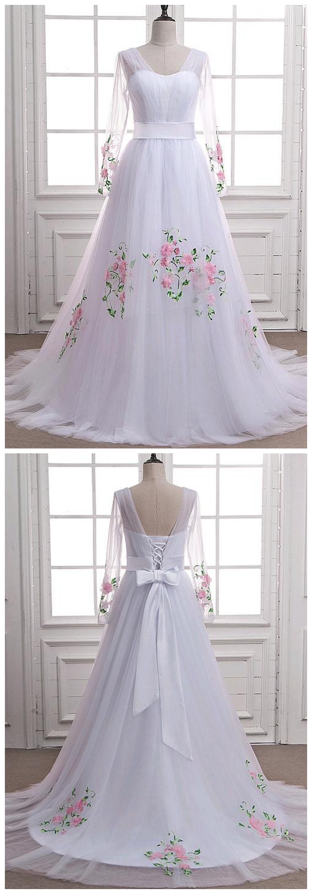 Tulle Scoop Neckline Natural Waistline A-line Wedding Dress