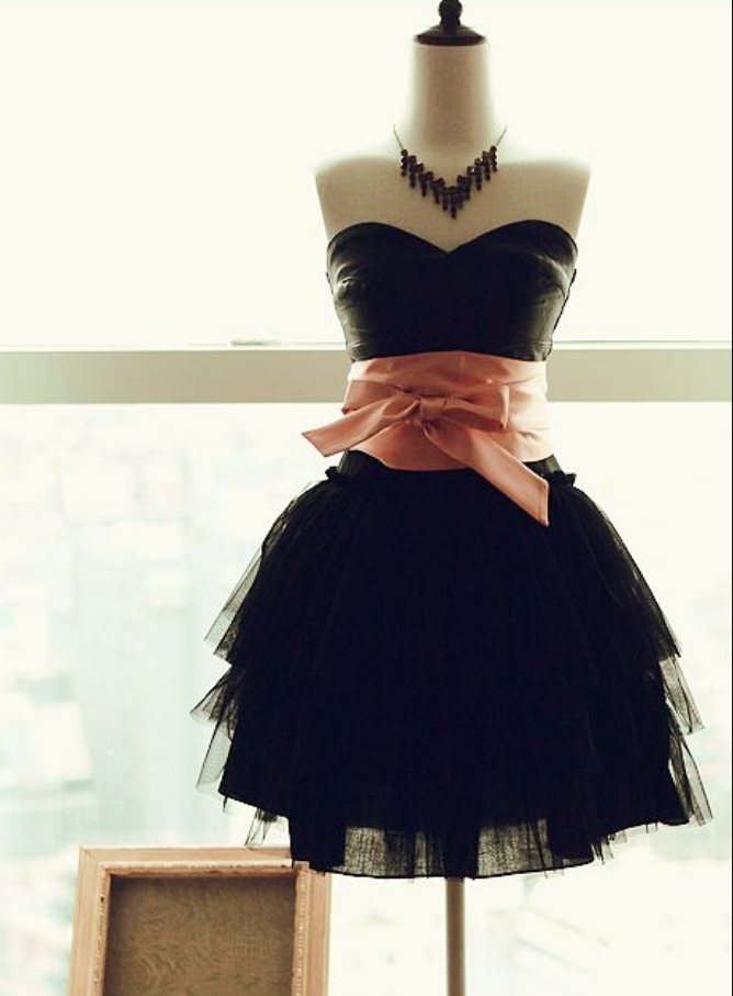 Black Homecaming Dress,sweetheart Homecaming Dress,chiffon Homecaming Dress,short Prom Dress, Charming Dress