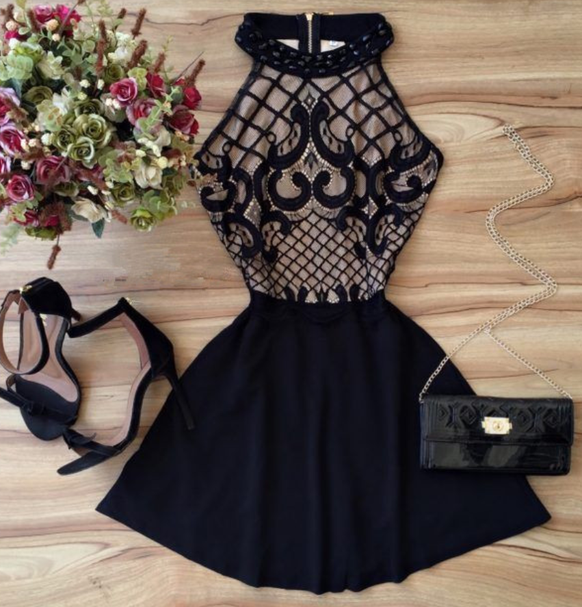 Black Prom Dress,halter Prom Dress,fashion Homecoming Dress,sexy Party Dress,custom Made Evening Dress