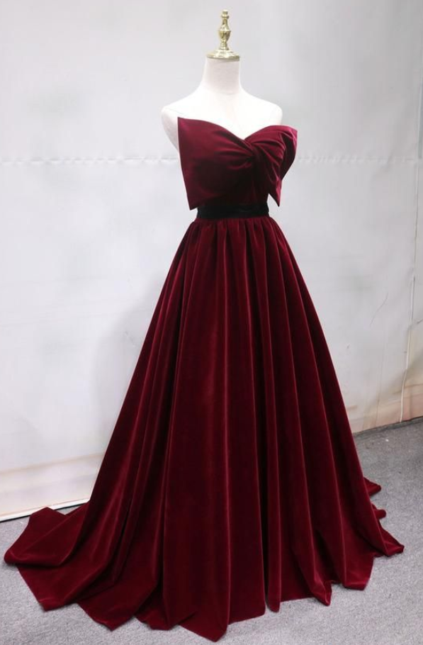 Burgundy Prom Dress Unique Prom Dress Evening Gown