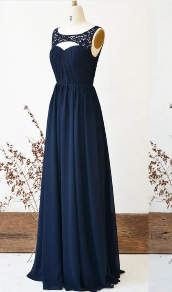 thumbnail image 2 of Women's Chiffon Long Bridesmaid Dress – Full-Length Ball Gown, Floral, Sizes 2-16 2 of 6