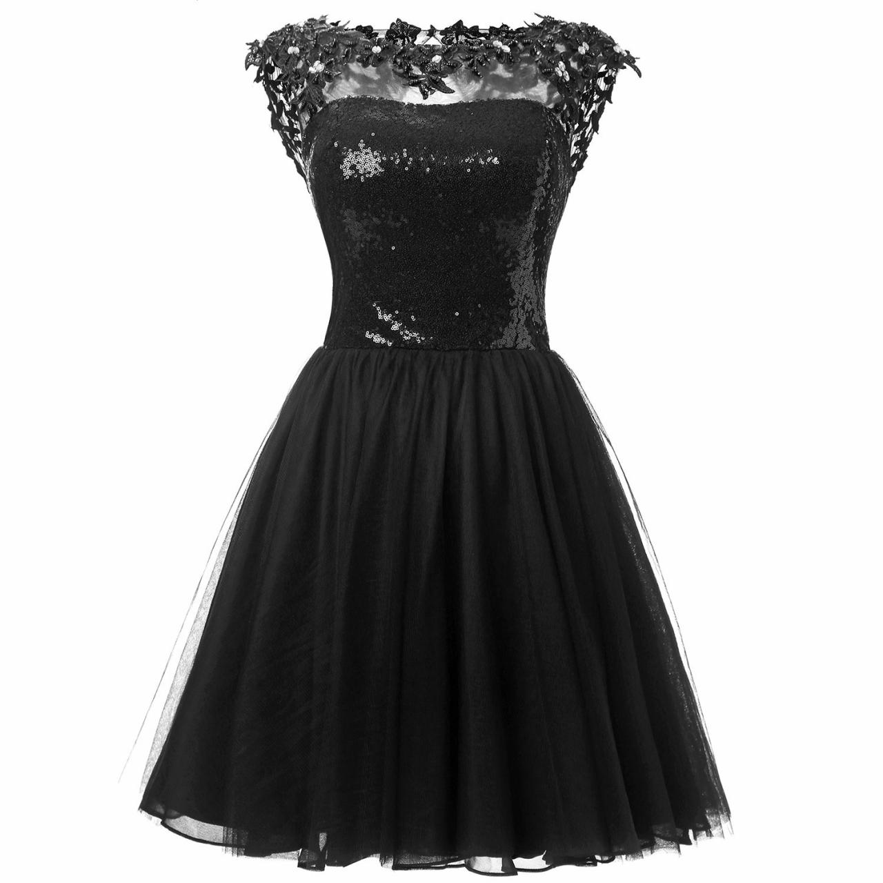Charming Prom Dress,tulle Prom Dresses,black Prom Dress,short Homecoming Dress,prom Gown